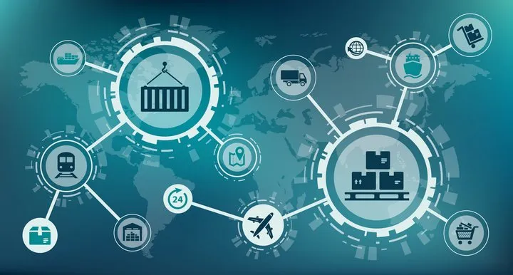 Moderne Lagerhalle Foto